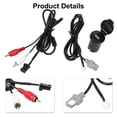 thumbnail image 6 of DAMIFU Car Usb+Aux Socket Base Car Dash Mount Extension 150Cm Cable Adapter For 207, 6 of 9