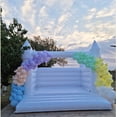 thumbnail image 6 of Inflatable White Bounce House with Air Blower Jumper Bouncy Castle for Wedding Party Inflatable Bouncer with Blower 13*10*10ft(4*3*3m), 6 of 8