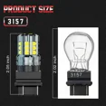 thumbnail image 6 of White LED Backup Reverse Lights Bulbs for GMC Sierra 1500 1999-2013 3156 3157 2x, 6 of 8