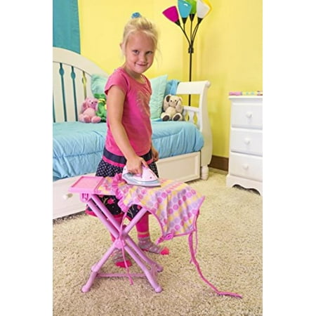 Play Circle Best Pressed Iron and Ironing Board - Lights Up and Makes Sound for Interactive Play - Batteries Included - Ages 3 and