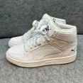 thumbnail image 3 of PU & MA Rebound High Top Sneakers Classic Casual Shoes White Mens Size 8.5, 3 of 6