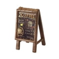 thumbnail image 3 of Letrero de cafetería para casa de muñecas a escala 1/64, letrero de en miniatura, menú de cafetería pequeño y realista para manualidades, tienda, 3 of 9