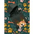 thumbnail image 3 of Jolly Corgi Reindeer Antlers Hoodie Men -Image by Shutterstock, Male 3X-Large, 3 of 4