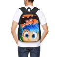 thumbnail image 4 of Yiaed inside out 2 Pattern Carry on Backpack,16.5x12.5x5.5 Personal Item Bag Carry On Backpack Water Resistant Lightweight Daypack, 4 of 6