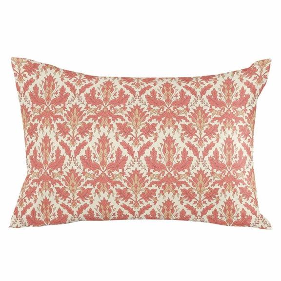 Red Orange Baroque Throw Pillow Cover 24 x 36 Inch Decorative Pillow Cover Abstract Art Floral Pattern Lumbar Pillowcase Seasonal Rectangle Cushion Case for Couch Sofa Bed Living Room