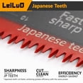 thumbnail image 3 of Hoja de sierra LEILUO, dientes japoneses, 15 piezas, para cortar madera CRV, 3 of 8