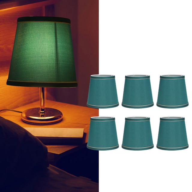 Pantalla para lámpara de mesa, pantalla de tela de 6 piezas, pantalla moderna para lámpara de piso, diseño aerodinámico Jadeshay A