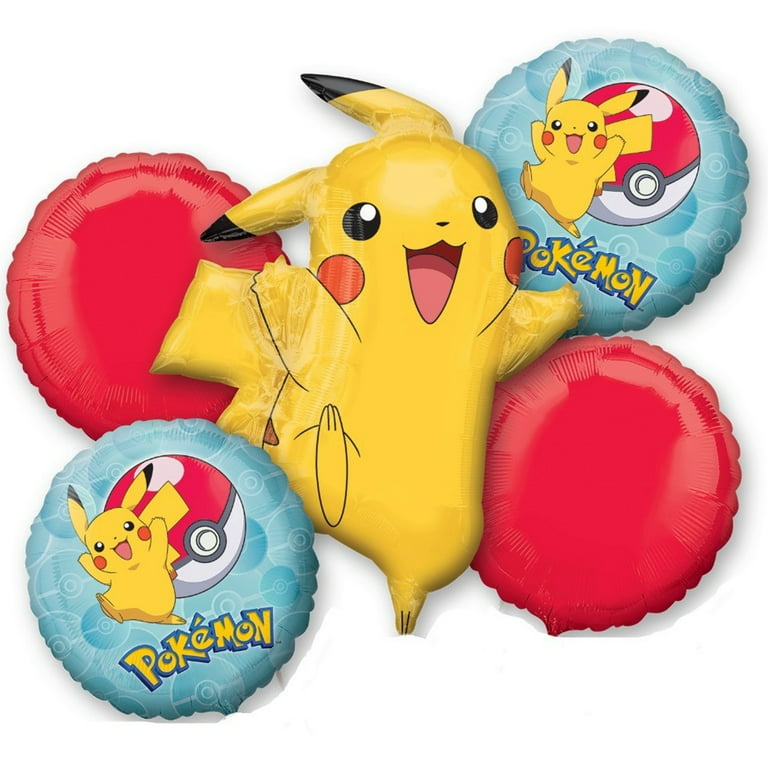 Pokemon Birthday Party Supplies and 8 Guest 53pc Balloon Decoration Kit