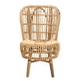 thumbnail image 3 of bali & pari Nagoya Modern Bohemian Natural Rattan Tall Lounge Chair, 3 of 10