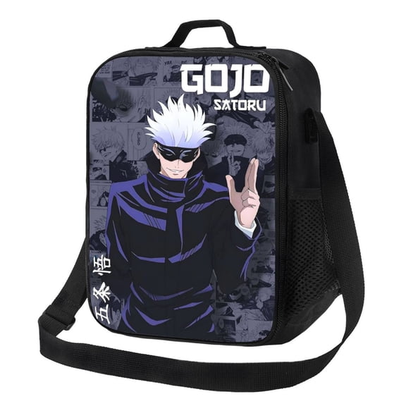 Ju-jutsu Gojo Kai-sen Portable Lunch Bag Waterproof Reusable Lunch Box Insulated Tote Bags Work Travel