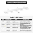 thumbnail image 2 of AA-Racks Aluminum 69" Ladder Rack Wind Deflector,Van Rack Accessory for Model AX302 Series White, 2 of 6