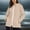 Beige, variant on Women's Waterproof Lightweight Jacket Quarter Sleeve Hooded with Zipper Pockets Autumn​​