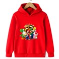 thumbnail image 3 of Ropa infantil con estampado creativo de Super Mario, sudadera informal de calle para hermano, sudadera deportiva para exteriores, sudadera con capucha para hermano de 3 a 14 años, 3 of 5