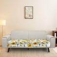 thumbnail image 5 of Renewold Yellow Flower Sofa Seat Cover Protector Wear-Resistant Dog Couch Cushion Cover Universal Loveseat Sofa Seat Cushion Slipcover for Living Room Decoration, M, 5 of 5