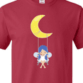 thumbnail image 4 of Inktastic Cute Fairy, Fairy On The Moon, Fairy On A Swing T-Shirt, 4 of 5