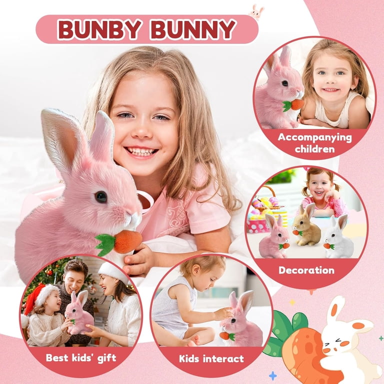 My Realistic Bunny Toy, 2025 Upgraded Interactive Easter Bunny Toy