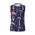 thumbnail image 6 of Lsque Floral Hippie Mushrooms Print Men's Cotton Blend Sleeveless Muscle Shirts (S-3XL)- Moisture Wicking, Odor Protection, UPF 30+,X-Large, 6 of 8