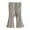 Beige*, variant on RUTAYY Children Girls Flared Pants Solid Color Elastic Waist with Front Slit Design Trendy Classic Trousers