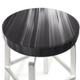 thumbnail image 3 of Balery Monochrome Abstract Lines Round Bar Stool Seat Covers Velvet Fabric Adjustable Protects from Scratches and Stains for 14-17 Inch Chair-12 inch, 3 of 7