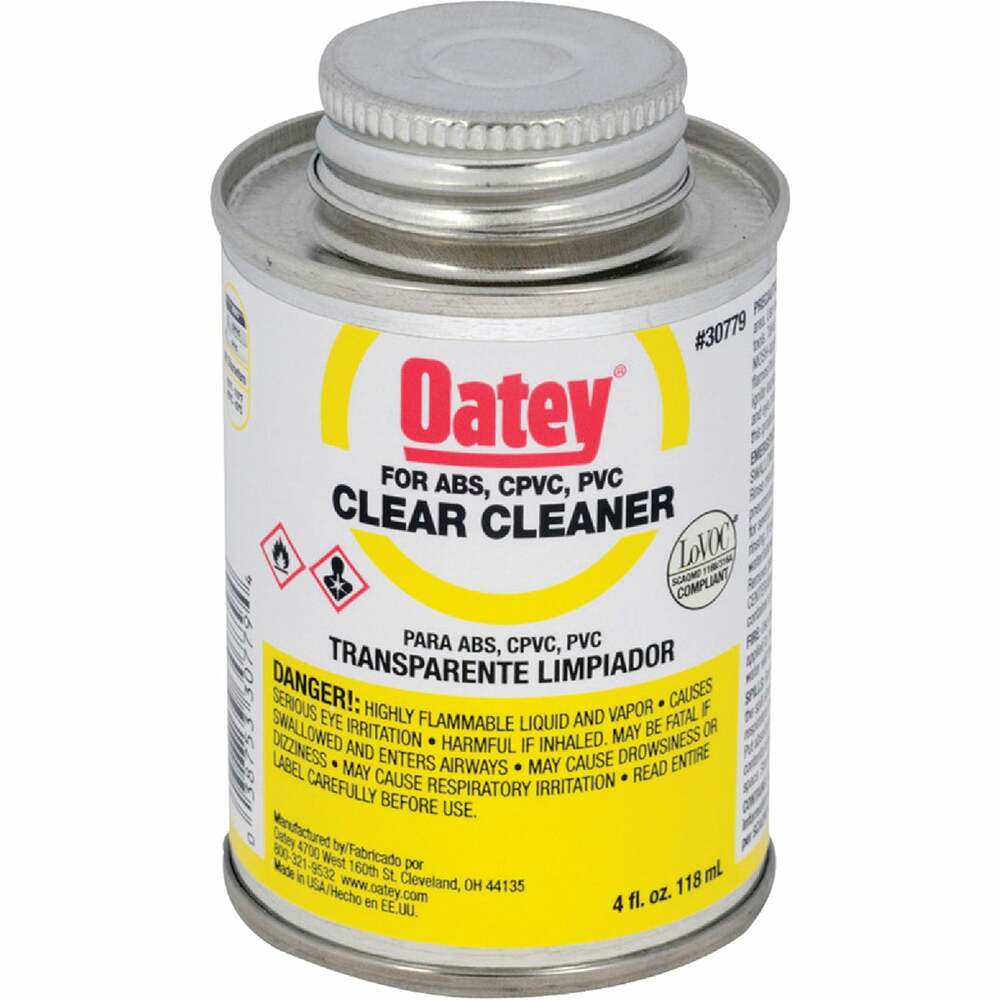Oatey 4 Oz. AllPurpose Clear PVC Cleaner 30779 30779 419869