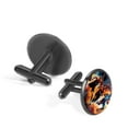 thumbnail image 2 of Basketball Elegant Men's Cufflinks Set for Formal Attire, Made of Stainless Steel, for Business Meetings, 2 of 6