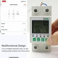 thumbnail image 2 of Amdohai Tuya WiFi 2P Interrupteur Intelligent de Protection contre les Fuites Fonction de Surveillance du Courant Minuterie Compatible, 2 of 8