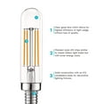thumbnail image 4 of Luxrite T6 T6.5 Vintage LED Tube Light Bulbs 5W= 60W, 2700K Warm White, Dimmable, 500 Lumens, E12, 12-Pack, 4 of 7