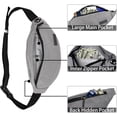 thumbnail image 4 of Riñonera Riñonera para Hombres Mujeres Riñonera Unisex con Conector para Auriculares y 4 Bolsillos con Cremallera Cinturón Ajustable para Entrenamiento al Aire Libre Senderismo-Gris Claro-mm, 4 of 8