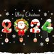 thumbnail image 3 of Pegatinas navideñas para pared y ventana, calcomanías para decoración del hogar, regalos de Navidad, 2024, 2023, 3 of 4