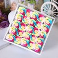 thumbnail image 4 of 25 Jabones de Baño con Flores de Rosas Multicolores, Jabón de Rosas en Caja de Regalo, Regalo para Aniversario/Cumpleaños/Boda/Día de San Valentín/Día de la Madre/Orgullo, 4 of 5