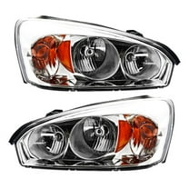 New Pair Of Headlights Compatible With Chevrolet Malibu Classic Sedan Hatchback Maxx LS LT LTZ SS 2004 2005 2006 2007 2008 By Part Numbers 15851372 15851373 GM2503235 GM2502235