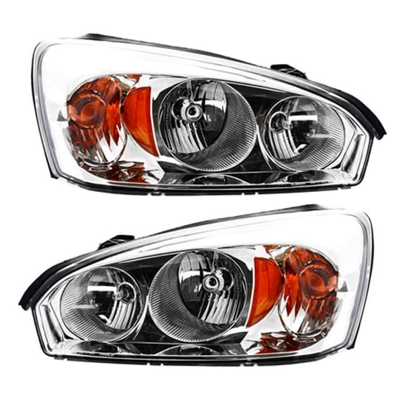 New Pair Of Headlights Compatible With Chevrolet Malibu Classic Sedan Hatchback Maxx LS LT LTZ SS 2004 2005 2006 2007 2008 By Part Numbers 15851372 15851373 GM2503235 GM2502235