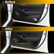 thumbnail image 3 of Pegatina antichoque de cuero para Honda Accord 2023-2025, protector de rasguños para puertas, fibra de carbono negra, 1 juego, 3 of 7