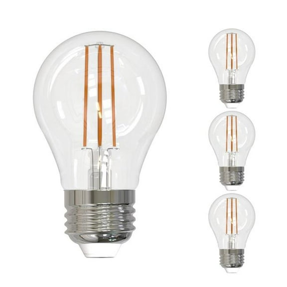 Bulbrite 862058 7W A15 Shape 3000K Filament Candelabra E12 Base Dimmable LED Bulb, Clear - Pack of 4