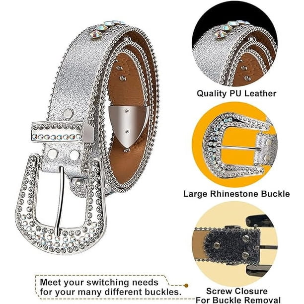 Dream Apparel Rhinestone Belt for Men and Women, Western  display picture 2