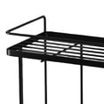 thumbnail image 3 of Estante de almacenamiento para baño sobre el inodoro, ahorrador de espacio, organizador de baño de acero 2 2 niveles negro, 3 of 3