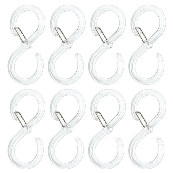 CEHVOM 8 Crochets en S Multifonctionnels avec Boucle Crochet en S pour Suspendre Manteau, Sac, Tasses pour Cuisine Salle de Bain 2.56 Pouces Liquidation