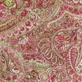 thumbnail image 4 of Home Soft Things Paisley Suede 4 Piece Throw Pillow Cover Set - Pink Lime - 20" x 20", 4 of 6