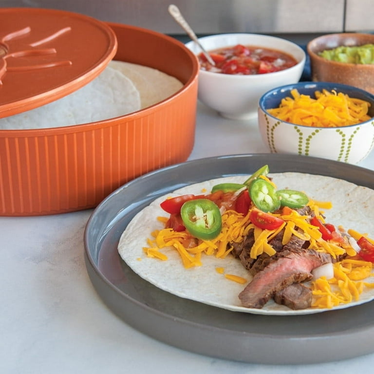 Nordic Ware Tortilla & Pancake Warmer, Microwave-safe, Burrito