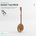 thumbnail image 3 of Greenadscape Banjo Tailpiece De Metal Plateado Para 5 Cuerdas Con Kit Completo De Instalación, 3 of 7
