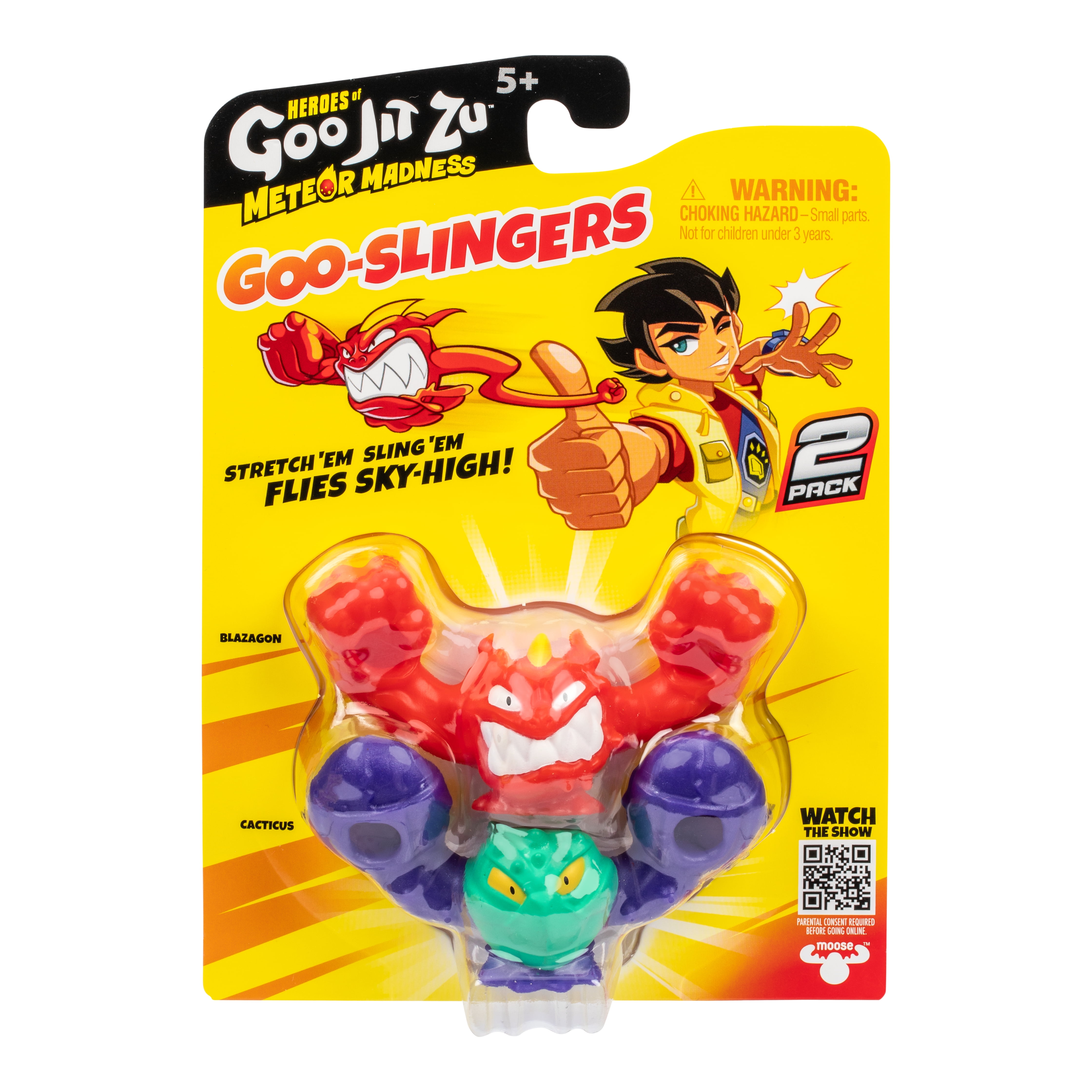Heroes Of Goo Jit Zu Meteor Madness Goo Slingers 2 Pack, HOGJZ Meteor Madness Goo Slingers 2 Pack