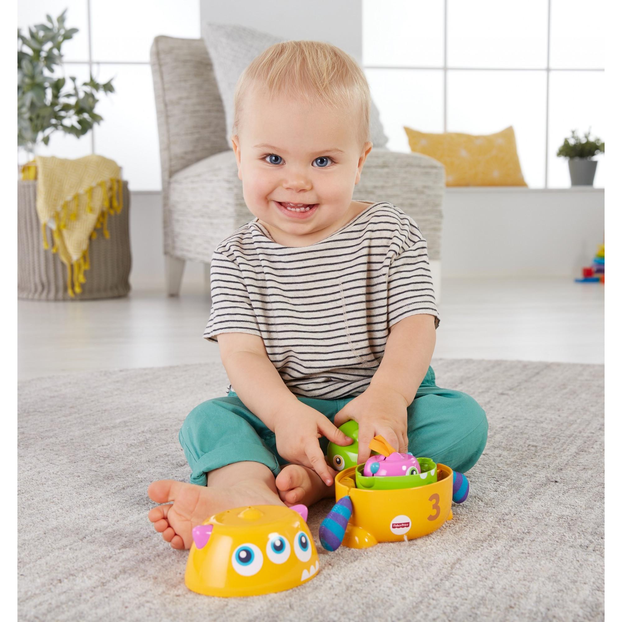 Fisher-Price Stack & Nest Monsters with Textures & Sounds - image 3 of 10