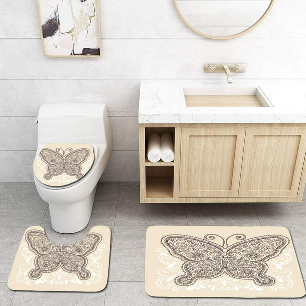 GOHAO Henna Hand Drawn Abstract Butterfly Various Elements Flowers