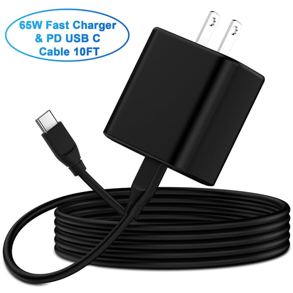 65W Super Fast Charger,ABCPOW Android Phone Charger Block USB C Charging Cable Cord 10ft Type C Charger Cable USB C Charging Block Type C Charger Compatible for Samsung Galaxy S26 S25 S25 S24 Ultra