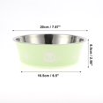 thumbnail image 2 of Unique Bargains 1 Pc Non-Skid Extra Large Dog Bowl Panda Pattern for Indoor and Outdoor Green Stainless Steel Plastic, 2 of 4