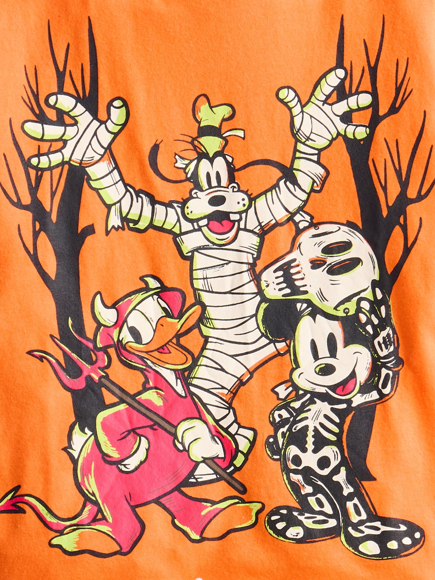 Mickey & Friends Halloween Toddler Boys Graphic Tee with Short Sleeves, Sizes 12M-5T