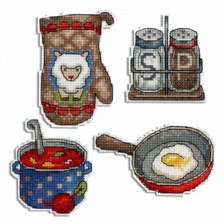 UPC: 4627167300055 | Enjoy Your Meal! P-466 Plastic Canvas Counted Cross Stitch Kit
