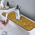 thumbnail image 7 of Xecao Gold Glitter for Kitchen Sink Splash Guard Faucet Mat , Faucet Guard & Draining mat, (15" X 5.5" ), 7 of 7