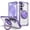 Purple, variant on Magnetic Ring Case for Samsung Galaxy S26, Built-in Metal Stand 360 Rotation Ring Holder Compatible with MagSafe, Crystal Clear Military Grade Heavy Duty Drop Protection Cover, Blue