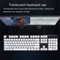 thumbnail image 4 of AVEKI Key Caps Set,104Pcs Touches Rétro-Éclairage Clavier Accessoire,ABS Universelle OEM Touches de Remplacement (Blanc) 0516M, 4 of 7